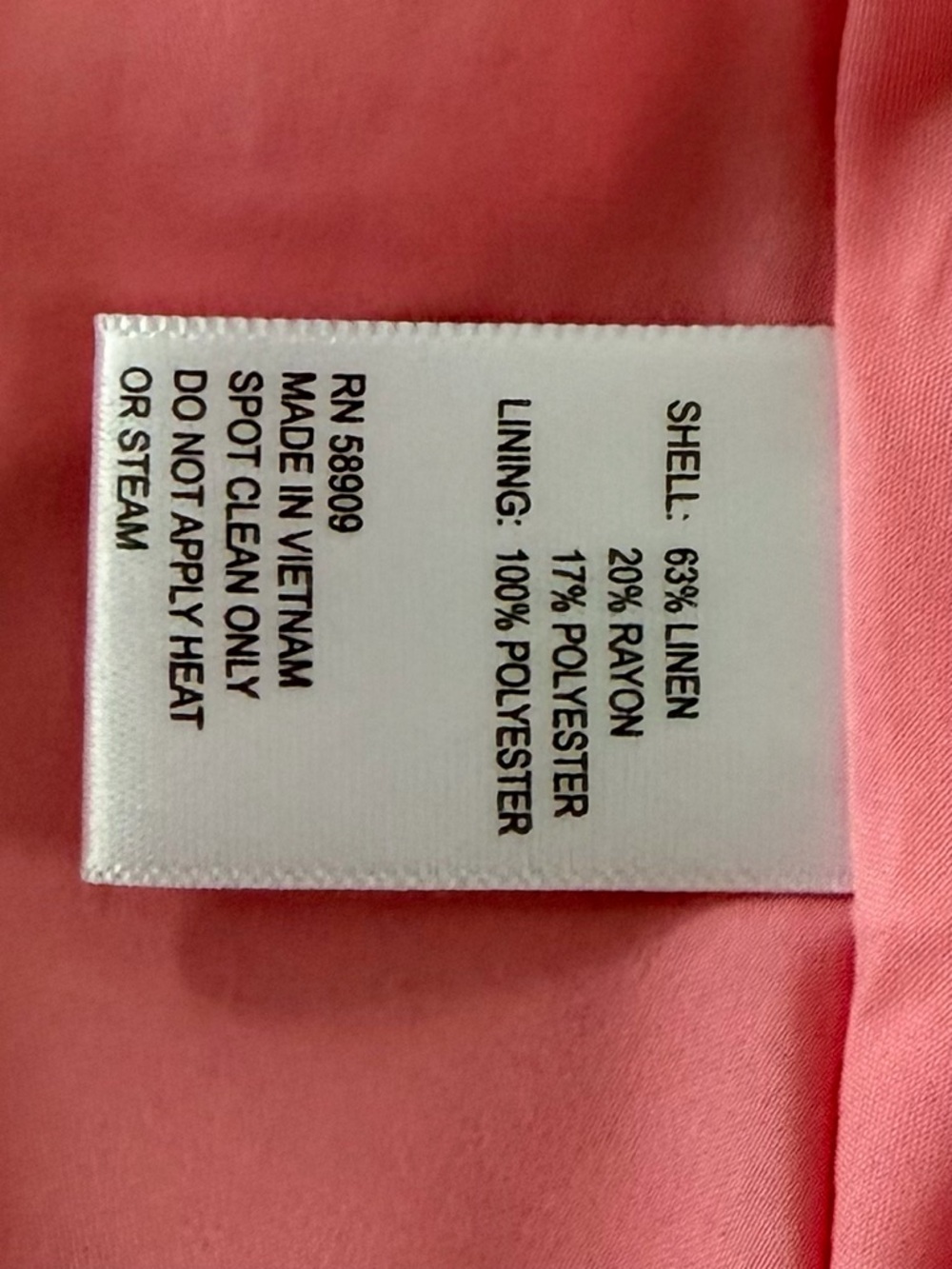 NWT Antonio Melani Iris Linen Floral Appliqué Taffy Pink Mockneck Dress - Picture 7 of 7